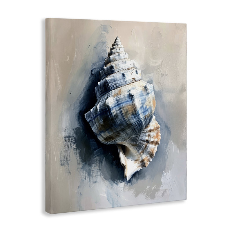  Art mural classique sur toile coquille d'océan par Petal Prints Design, H 48 po x l 36 po