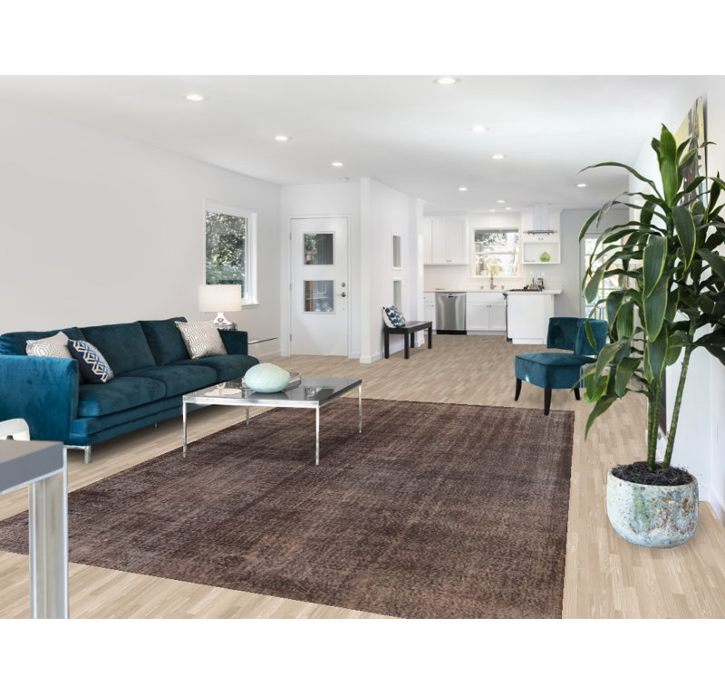 Tapis turc anatolien en laine sur-teint 7 x 11