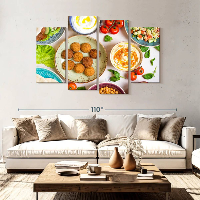 Yarlin Middle Eastern Dishes, 54" H x 84" W
