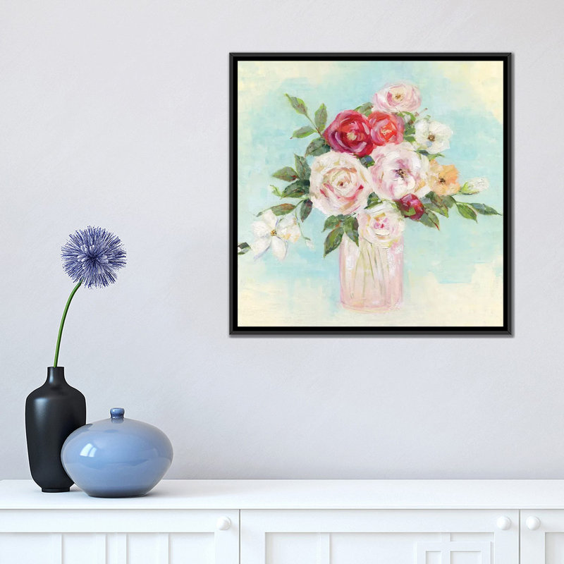 Arrangement of Spring I par Sally Swatland - reproduction d'art, Pas de tapis, H 18 po x l 18 po x 1,5 po