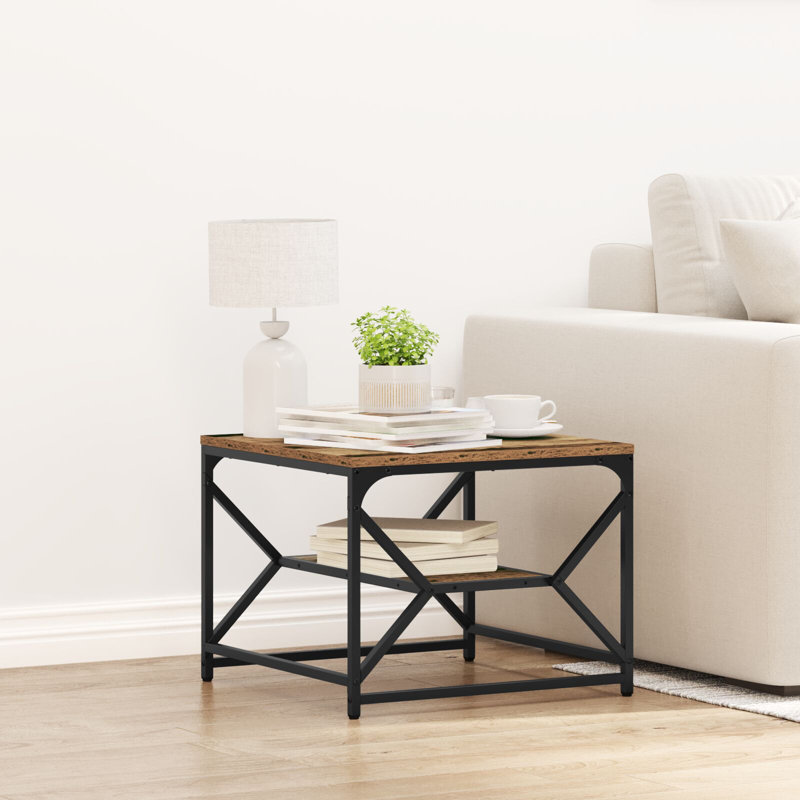 Coffee Table with Storage, Old Wood