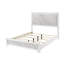 Cadre de lit transitionnel blanc pour grand lit, panneau en faux marbre sur l'Hb et Fb, fabrication en bois d'hévéa, article de décor de chambre à coucher grand lit contemporain, tête de lit design, structure en bois d'ingénierie, configuration
