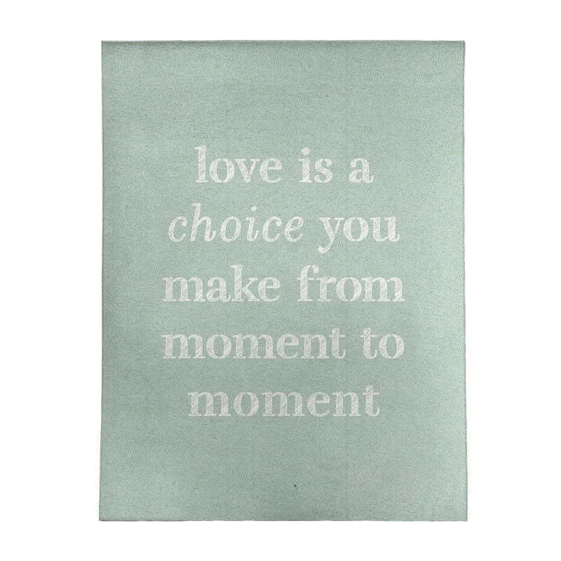 Tapis de l’amour manuscrit est un en poly-chenille choice quote, Rectangle 8 pi x 10 pi