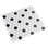 Metro 1" Hex Glossy White with Black Dot 10-1/4" x 11-7/8" Porcelain Mosaic Tile