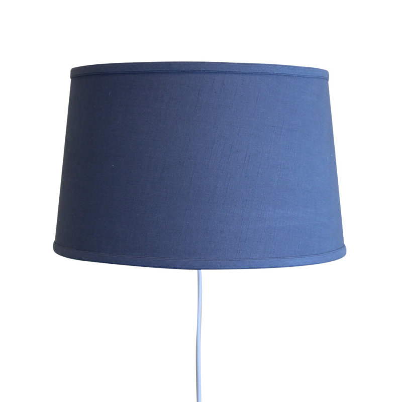 10'' H x 16'' W Linen Drum Wall Sconce Shade