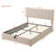 Lit plateforme tapissier avec système de rangement hydraulique-318355437-318355432