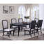 Mobilier de salle à manger traditionnel à rallonge brun foncé 18 po