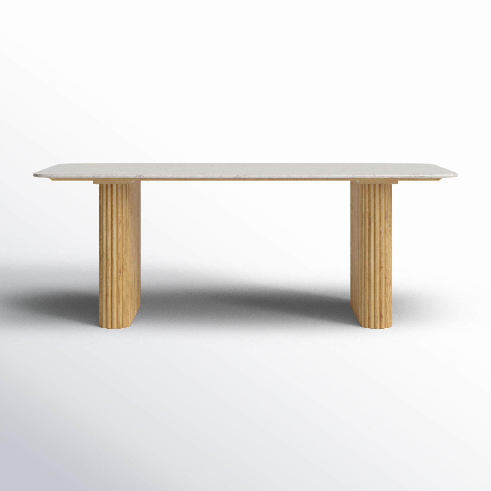 Carmela 79'' Marble Dining Table