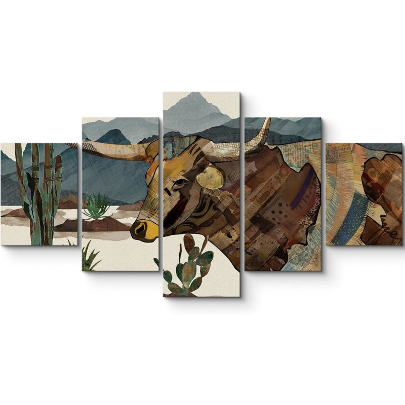 Impression sur toile 5 pièces Western Western