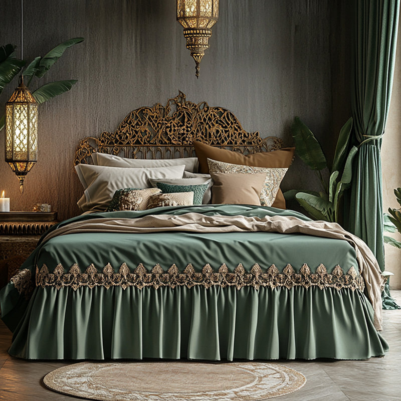 Jupe de lit Vintage