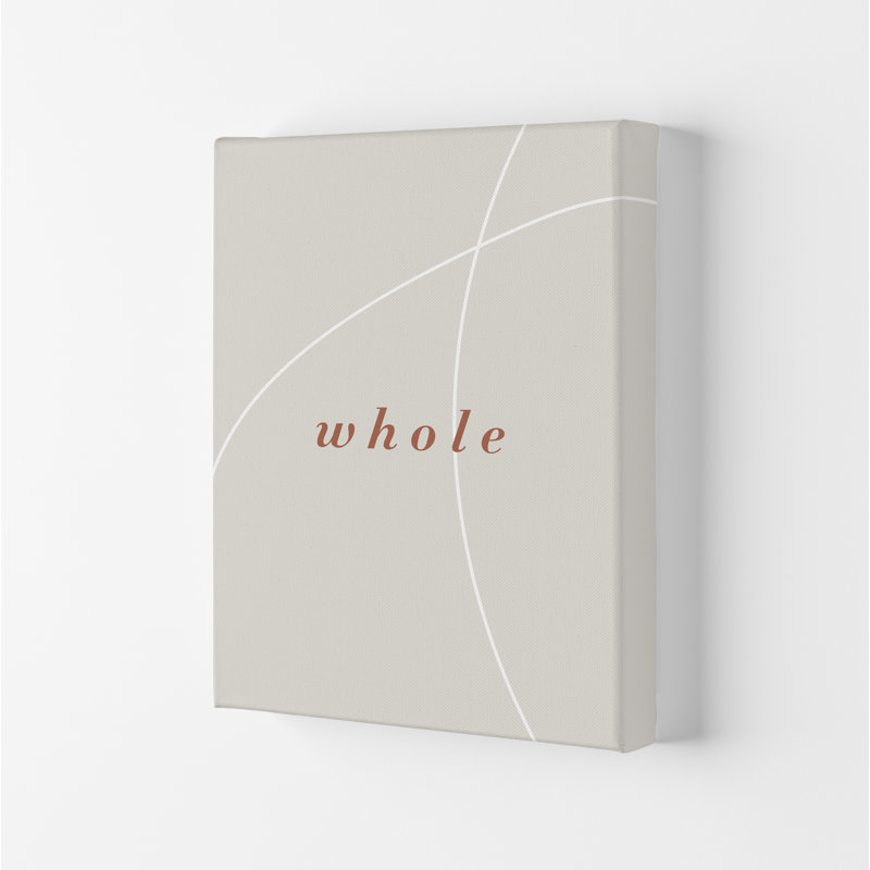 Whole - Print, 29.7cm H x 21cm W x 4cm D, Wrapped Canvas