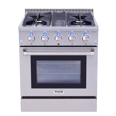 Cuisinière à gaz professionnelle autoportante de 30 po