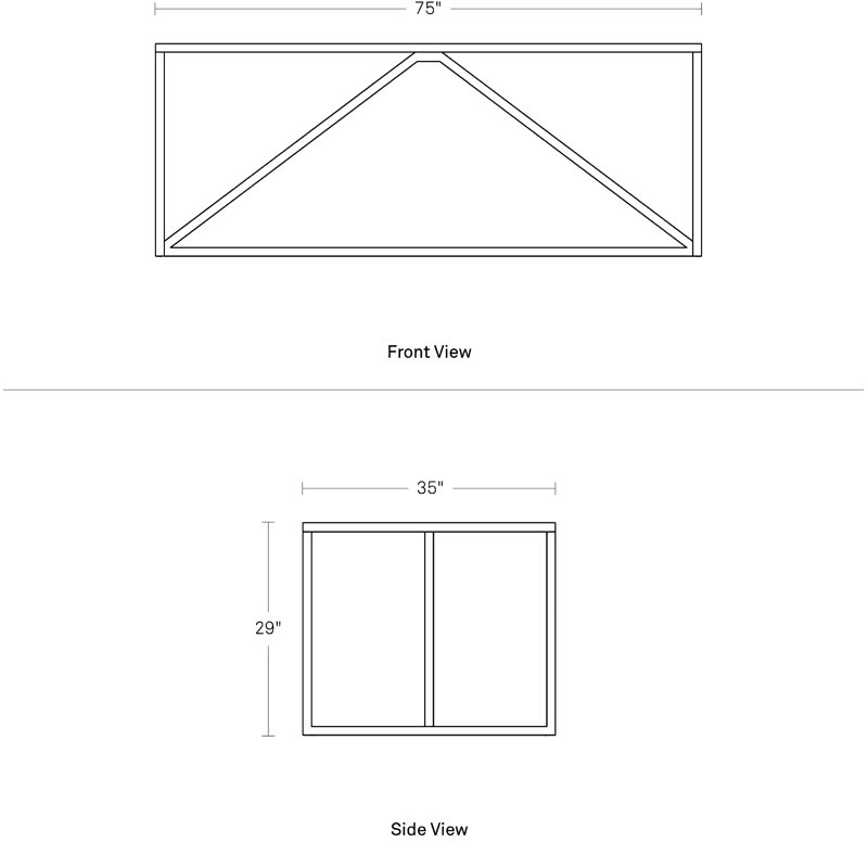 Strut Outdoor Dining Table, White