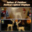 Décoration de Noël renne doré 3,6 pi avec 100 lumières DEL