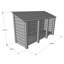 Urbanna 340cm W x 80cm D Solid Wood Log Store-36319758