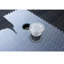 Table de patio rectangulaire avec verre trempé transparent - Cadre en aluminium, brun, protégé et eau, assemblage inclus extérieur et extérieur, brun, résistant aux intempéries,