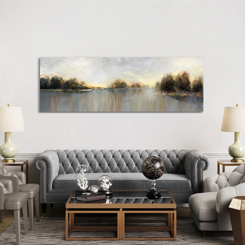 " Rain At Dawn " by Nan, Wrapped Canvas, 20" H x 60" W x 1.5" D
