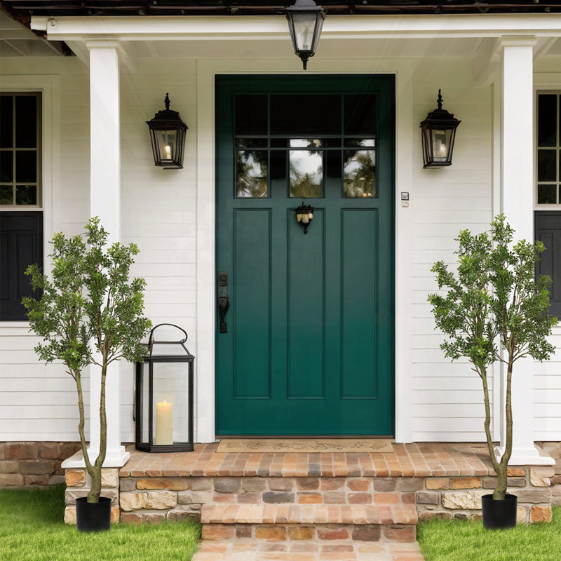 63"H Artificial Olive Tree 1pc/set, 63'' H x 21.6'' W x 21.6'' D
