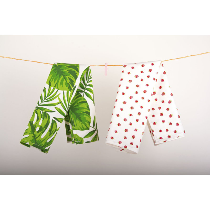 Cotton Waffle Tea Towel Kitchen Towel, 6