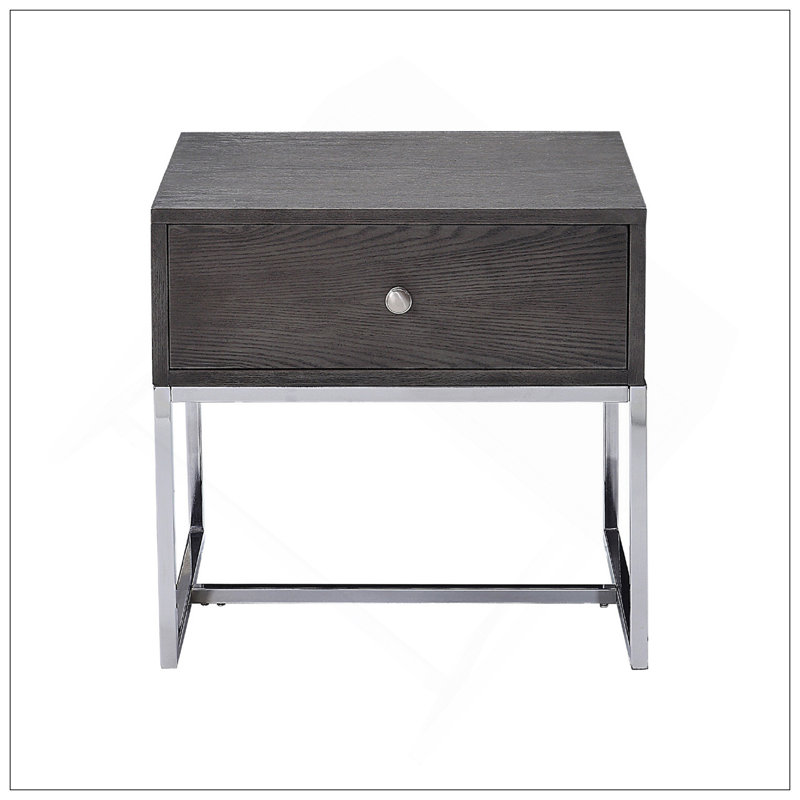 Charmante table de bout rectangulaire avec tiroir pour une utilisation polyvalente