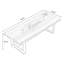 Burlywood Free form Solid Wood Dining Table-107802915