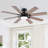 52" 8-blade Flush Mount Ceiling Fan  With Lights Remote Modern 3 Colors 6 Speeds -494076729