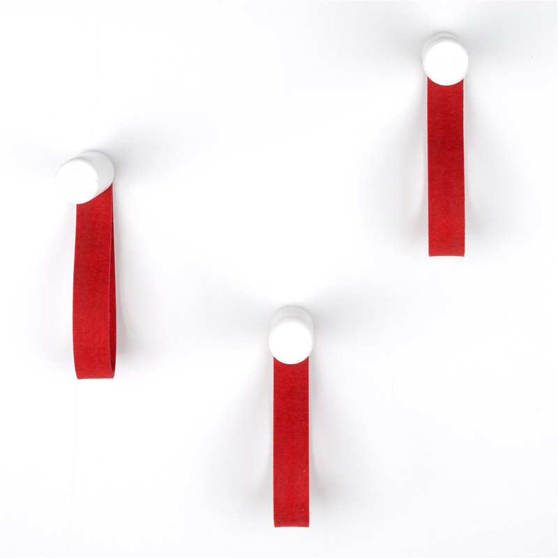 Crochet mural Allyson, Rouge / blanc