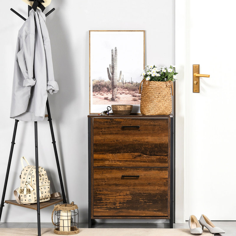 Armoire à chaussures Rustic Brown
