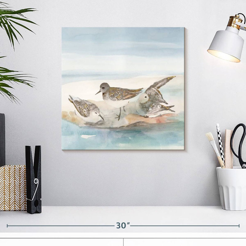 Brampt Beachside Birds II, 16" H x 16" W