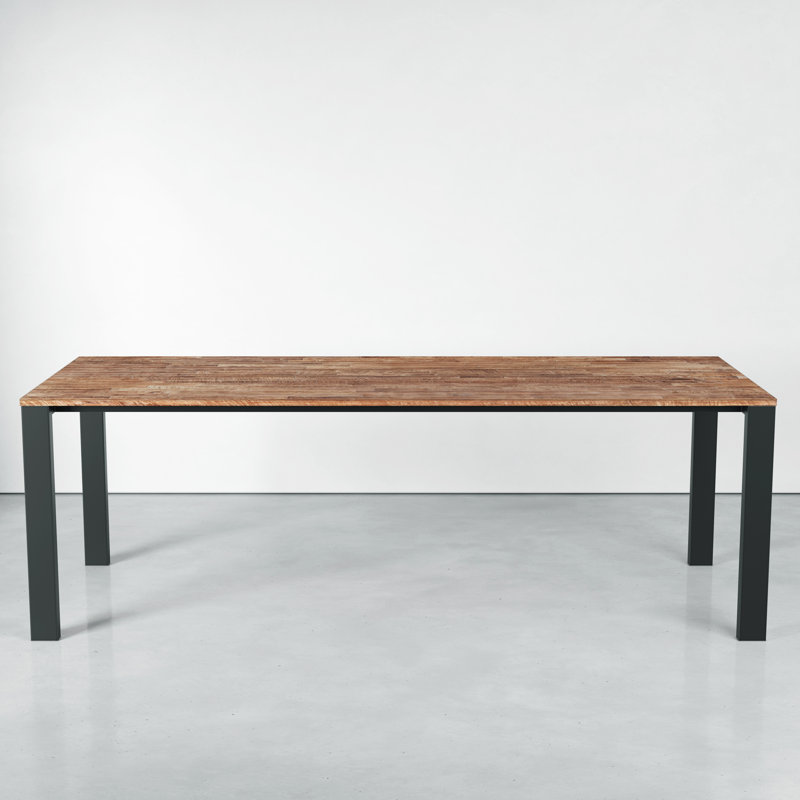 Leeland Metal Dining Table, 40" W x 60" L