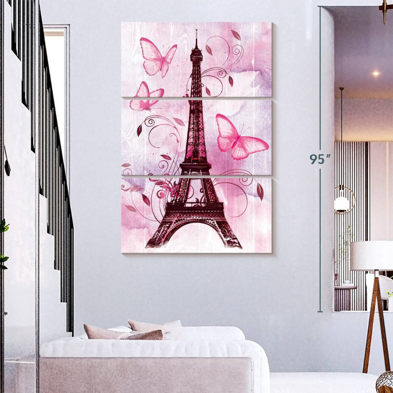 Lilie à Paris, H 74 po x l 48 po