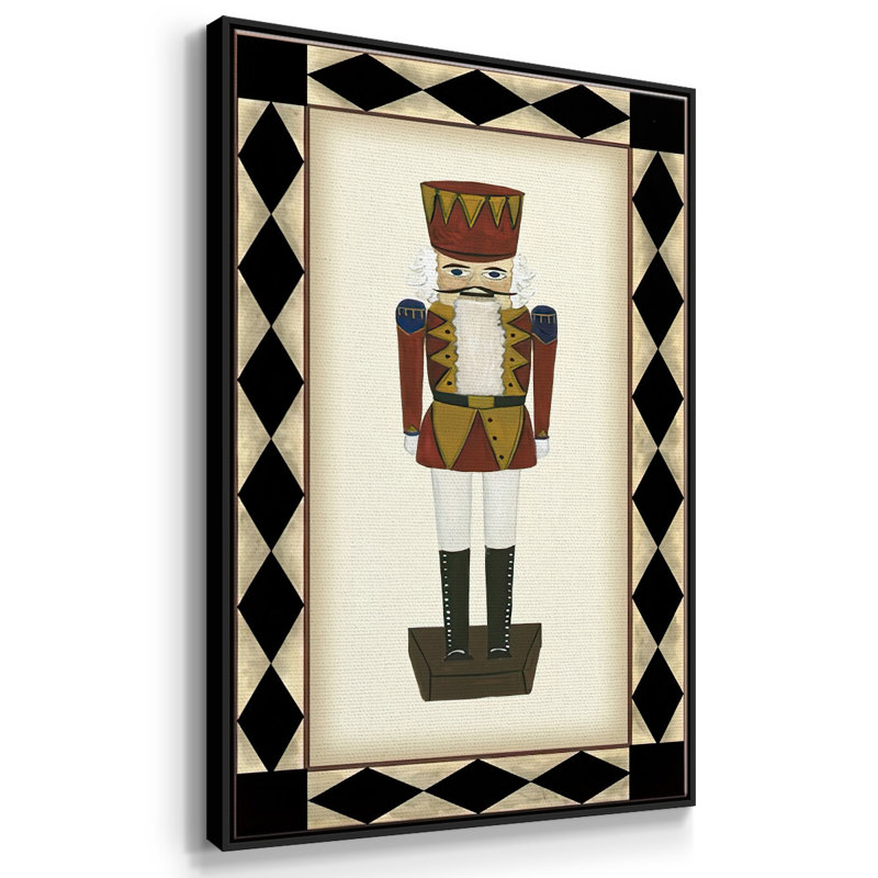 " Nutcracker ", Black Floater Framed, 25" H x 17" W x 1.5" D
