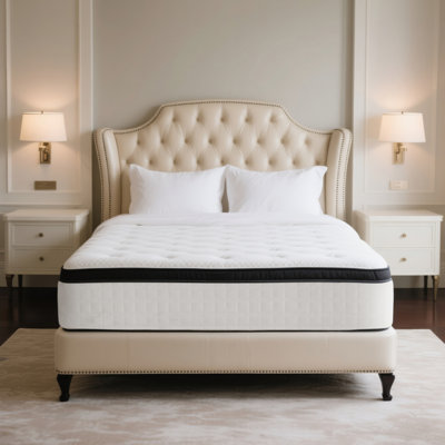 12 In. Medium Tight Top Hybrid Mattress, Stronger Support, Motion Isolation & Pressure Relief With Certipur-US & OEKO-TEX Certified by Alwyn Home
