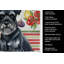 Serviette de cuisine noire Schnauzer-322069979