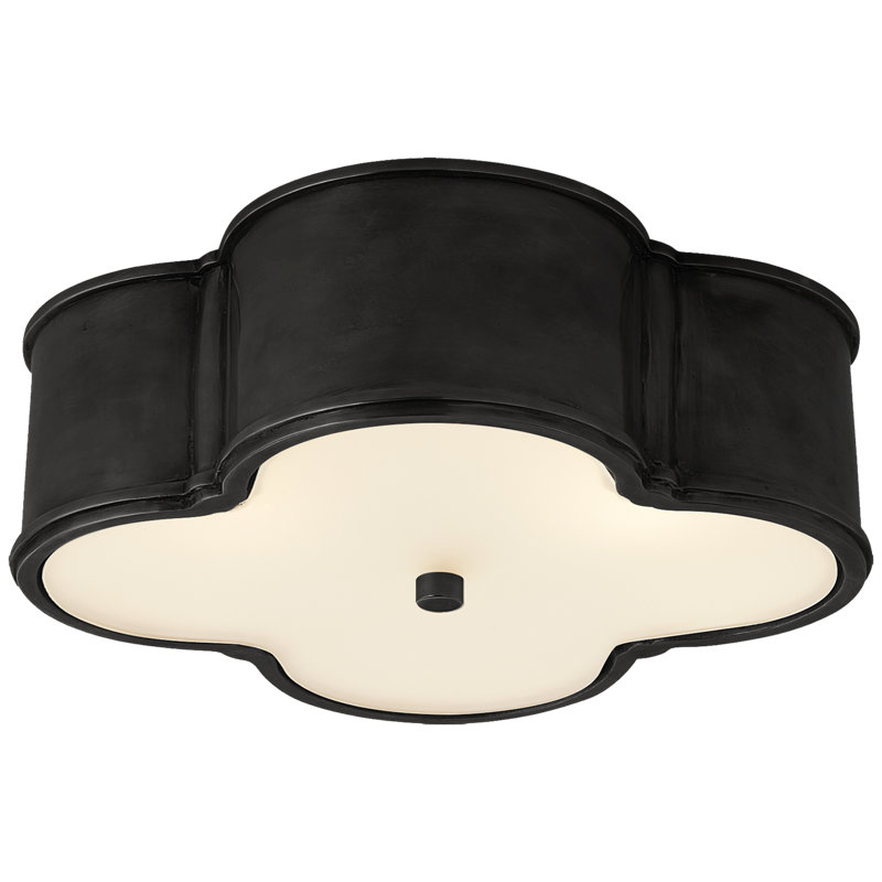 Alexa Hampton Basil 17" Flush Mount, Gun Metal