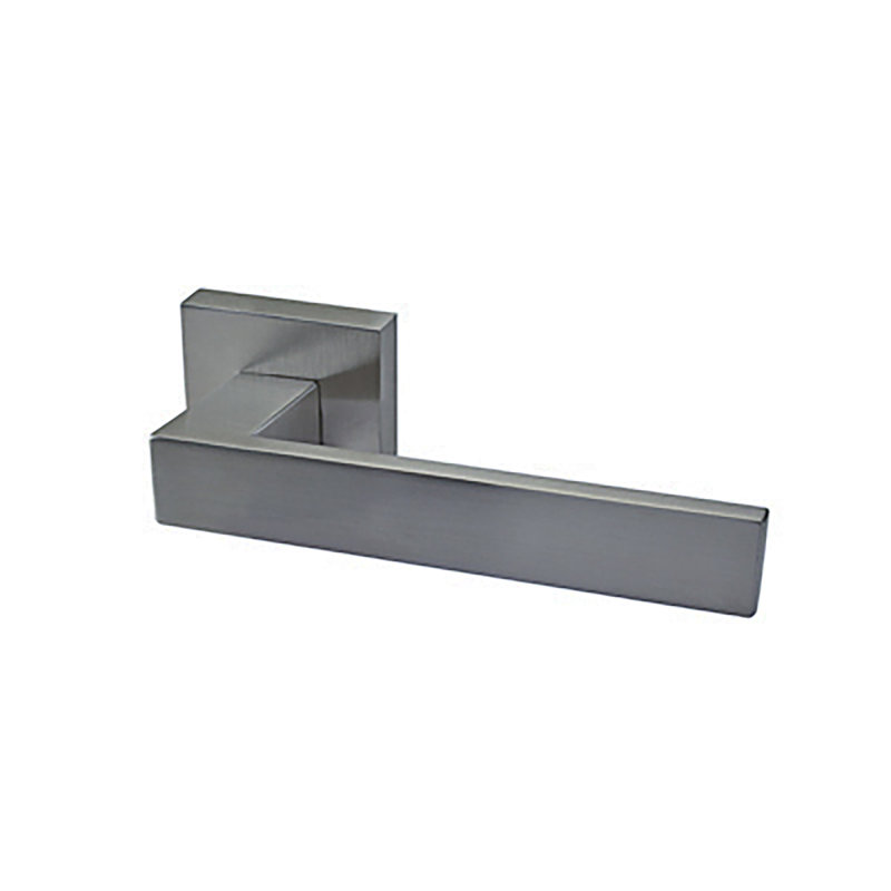Full Double Dummy Door Lever Set, Satin Black, 10