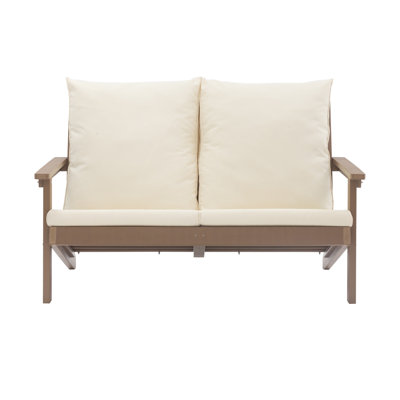 Outdoor Patio Loveseat Sofa, Patio Conversation Set For Garden Backyard Deck