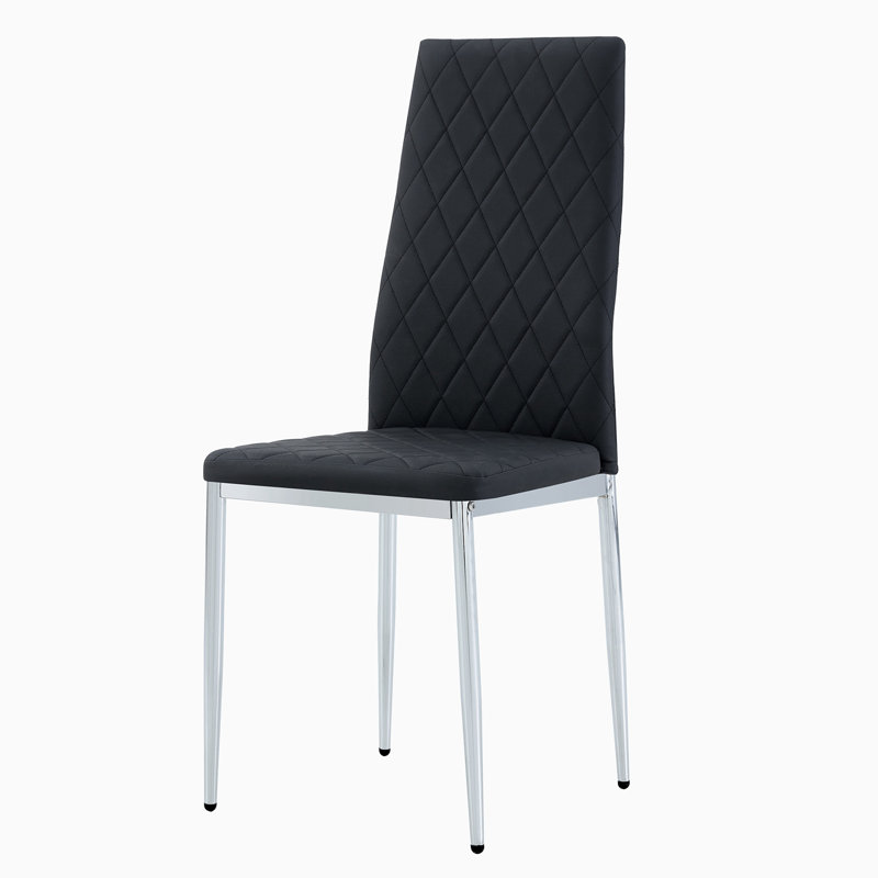 Chaise de travail en similicuir, Noir