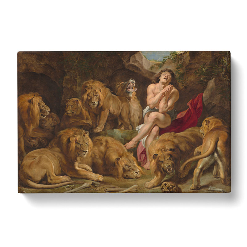 Daniel In The Lions' Den by Peter Paul Rubens - Wrapped Canvas Painting, 40cm H x 60cm W x 3cm D