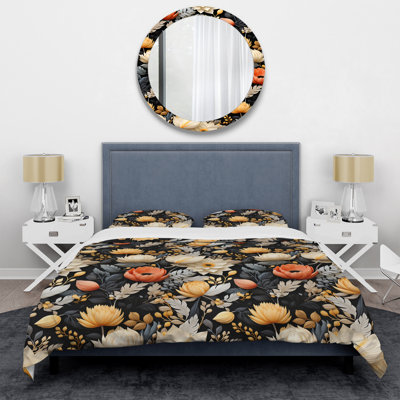 Woodland Floral Cottage Dream I - Ensemble de housse de couette à motif floral