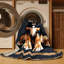  Tapis lavable pour chien Gordon Setter-1128224050