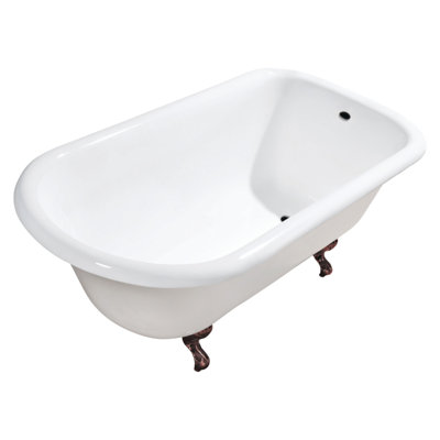 Baignoire à pattes en forme de D 48 po Kingston