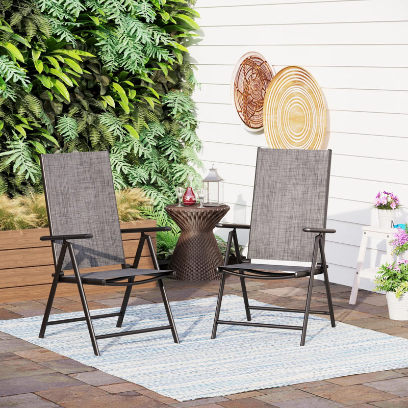 Patio Dining Armchair, Grey