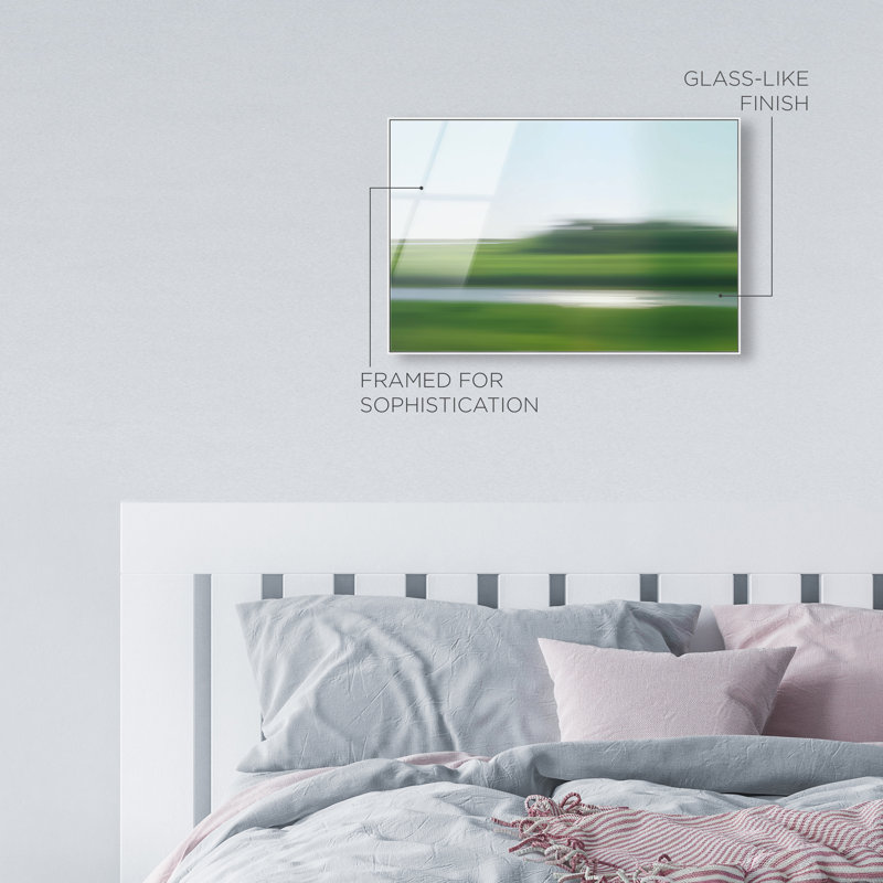 Velocity Meadow II Print by Oliver Gal, 21"H x 31"W, White Floater Frame
