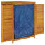 Rosalind Wheeler Criscia 140cm W Water Resistant Acacia Solid Wood Lockable Deck Box in Brown