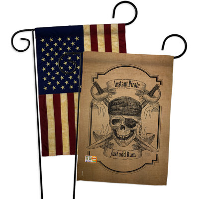 Double Sided 18.5'' H x 13'' W Polyester Garden Flag