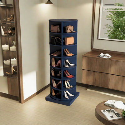 6 Tier/7 Tier Rotating Shoe Rack Tower, Revolving 360-degree Shoe Rack Storage, Multifunctional Vertical Handbag Closet Organization For Entryway, Garage, Bedroom
