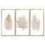 «Tropical Leaf», ensemble d'art mural sur toile, impression de décoration botanique beige - feuilles beige tropical-2099016793-2099016792