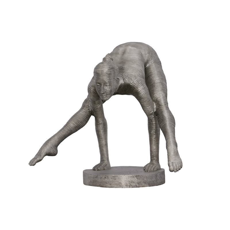 Balancing Body Statue, Aluminum