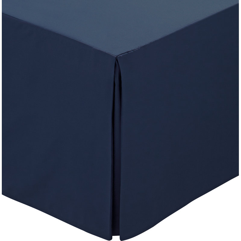 Helena Springfield Plain Dye 180 Thread Count Bed Skirt, Navy, King (5')